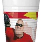 Copos descartáveis para festa de aniversário do tema Incredibles