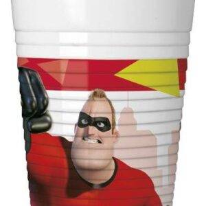 Copos descartáveis para festa de aniversário do tema Incredibles