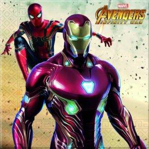 Guardanapos para festa do tema Avengers infinity