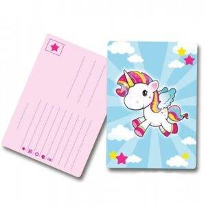 Convites para festa de aniversário do tema Baby Unicorn