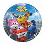 Pratos descartáveis para festa de aniversário do tema Top Wings
