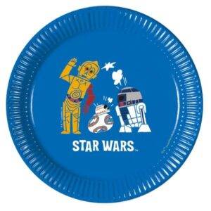 Forças de Guerra nas Estrelas - 8 pratos de papel médio 20cm