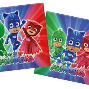 Guardanapos para aniversário do tema " Pj Masks "