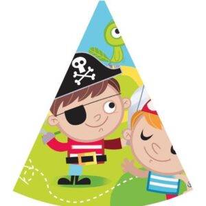 Chapéus cone para festa piratas