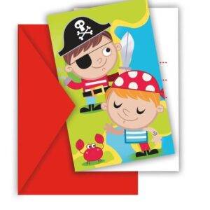 Convites para festa de anos do tema piratas
