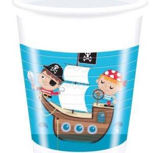 Copos descartáveis para festa do tema piratas