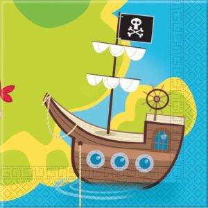 Guardanapos para festa do tema Piratas