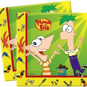 Gardanapos para festa do tema Phineas and Ferb