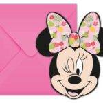 Convites para festa de aniversário Minnie Tropical