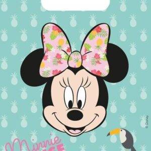 Sacos de lembranças para festa do tema Minnie Tropical
