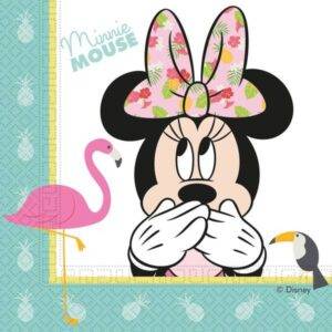 Guardanapos para festa Minnie Tropical