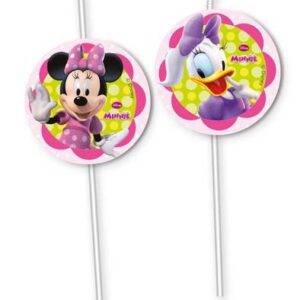 Palhinhas para festa do tema Minnie Happy Helpers
