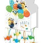 Pinhata para festa de anos do tema Minions Balloon Party