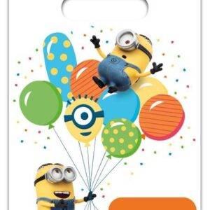 Sacos de lembranças para festa do tema Minnions Balloons Party