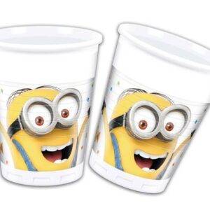 Copos descartáveis para festa de aniversário do tema Minions Balloons Party