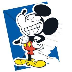 Convites para festa de aniversário do tema Mickey Super Cool