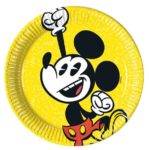 Pratos descartáveis pequenos para festa do tema Mickey Super Cool