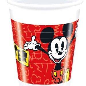 Copos descartáveis para festa do tema Mickey Super Cool