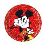 Pratos descartáveis para festa do tema Mickey Super Cool