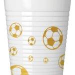 Futebol Ouro - 8 copos de plástico 200ml