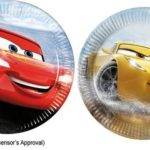 Cars The Legend Of The Track Pratos descartáveis pequenos