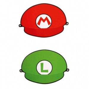 Super Mario - chapéus de festa, 8 peças