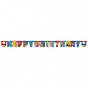 Super Mario - Grinalda Happy Birthday 190x15cm
