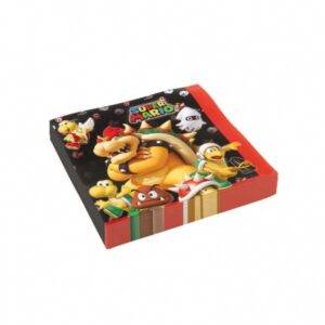 Super Mario - 20 guardanapos, 2lg., 33x33cm