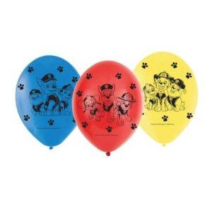 Patrulha Pata - 6 balões de látex 23cm