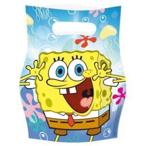 Bob Esponja Calça Quadrada - 6 sacos de festa