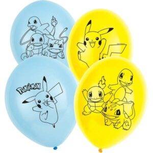 Pokémon - 6 balões de látex 28cm