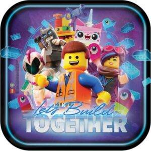 Lego Movie 2 - 8 pratos descartáveis por pack