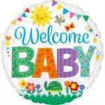 Balão de alumínio - "Welcome Baby