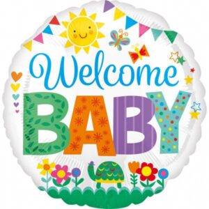 Balão de alumínio - "Welcome Baby