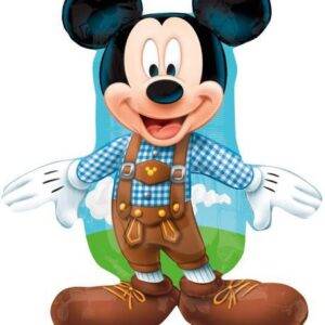 Balão de alumínio Mickey calças de couro