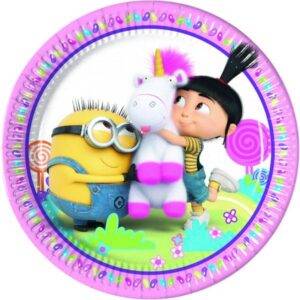 Minions, Fofo - 8 pratos de papel, 23cm