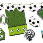 Conjunto de festa de 62 peças - futebol - para 8 crianças