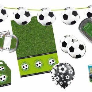 Conjunto de festa de 62 peças - futebol - para 8 crianças