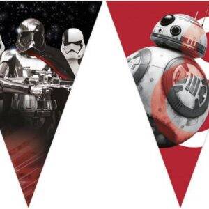 Star Wars Episódio 8 - 1 banner com bandeira (triangular) (9 bandeiras)