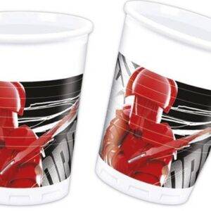 Star Wars Episódio 8 - 8 copos de plástico 200ml