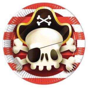 PIRATAS PODEROSAS - 8 pratos de papel grandes