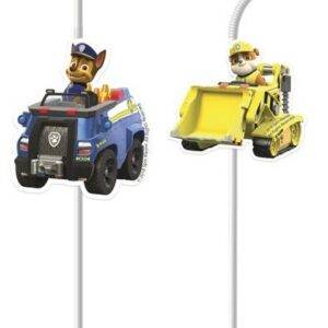 Paw Patrol - Ready For Action - 6 Palhinhas decorativas