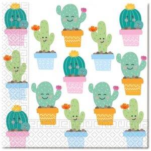 Cactus - 20 guardanapos de papel