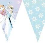 Frozen Sparkle - 1 banner de bandeira (triangular) (9 bandeiras)