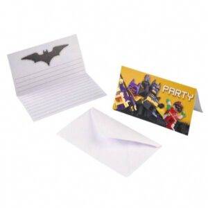 Lego Batman - cartões de convite, 8 unidades