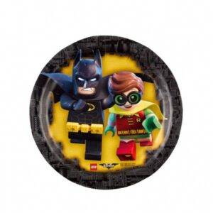 Pratos Pequenos para aniversário do tema " lego Batman "