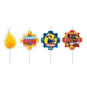 Velas Bombeiro Sam 2017 - mini figura, 4pcs