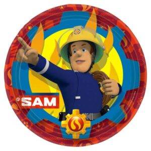 Sapador-bombeiro Sam 2017 - prato de papel 23cm, 8 peças