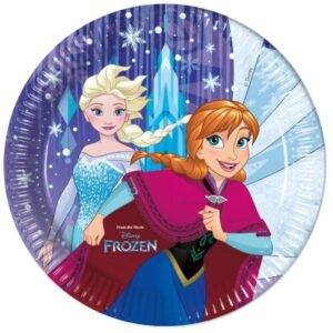 FROZEN FLOCOS DE NEVE CONGELADOS - 8 pratos de papel