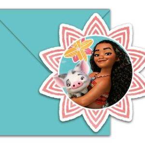 Vaiana - Moana - 6 convites para festa temática